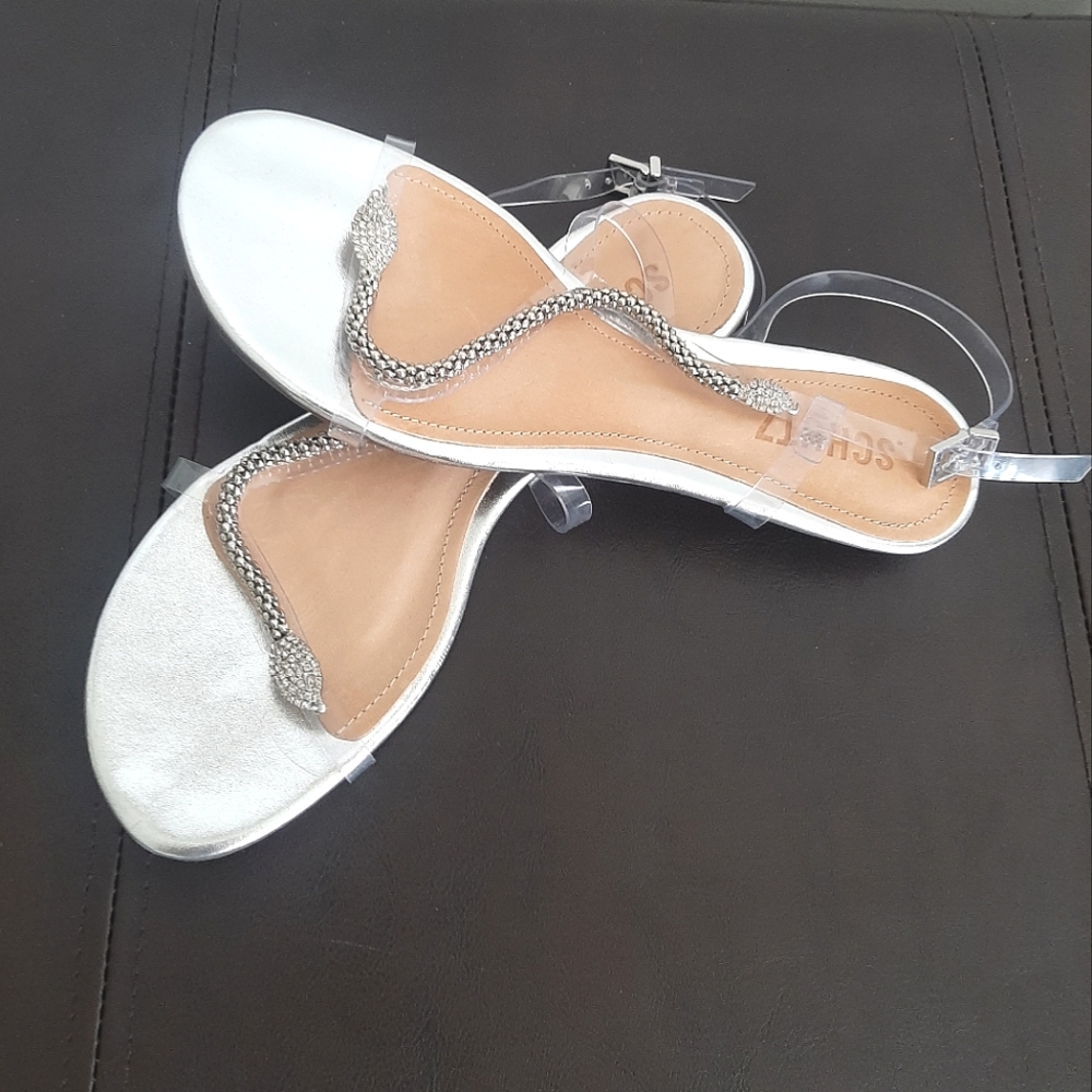 Schutz Snake Crystal Sandals